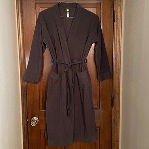 Size XXL Gilligan & O'Malley gray fleece robe